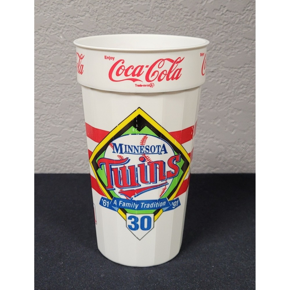 Vintage 1991 Minnesota Twins 30th Anniversary Stadium Cup Coca Cola Cola MLB